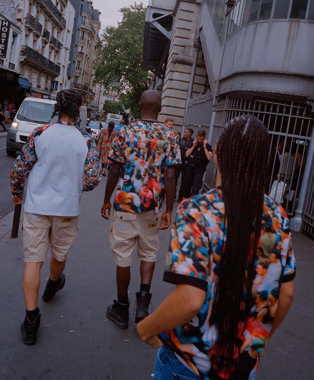 Slant pocket khaki shorts