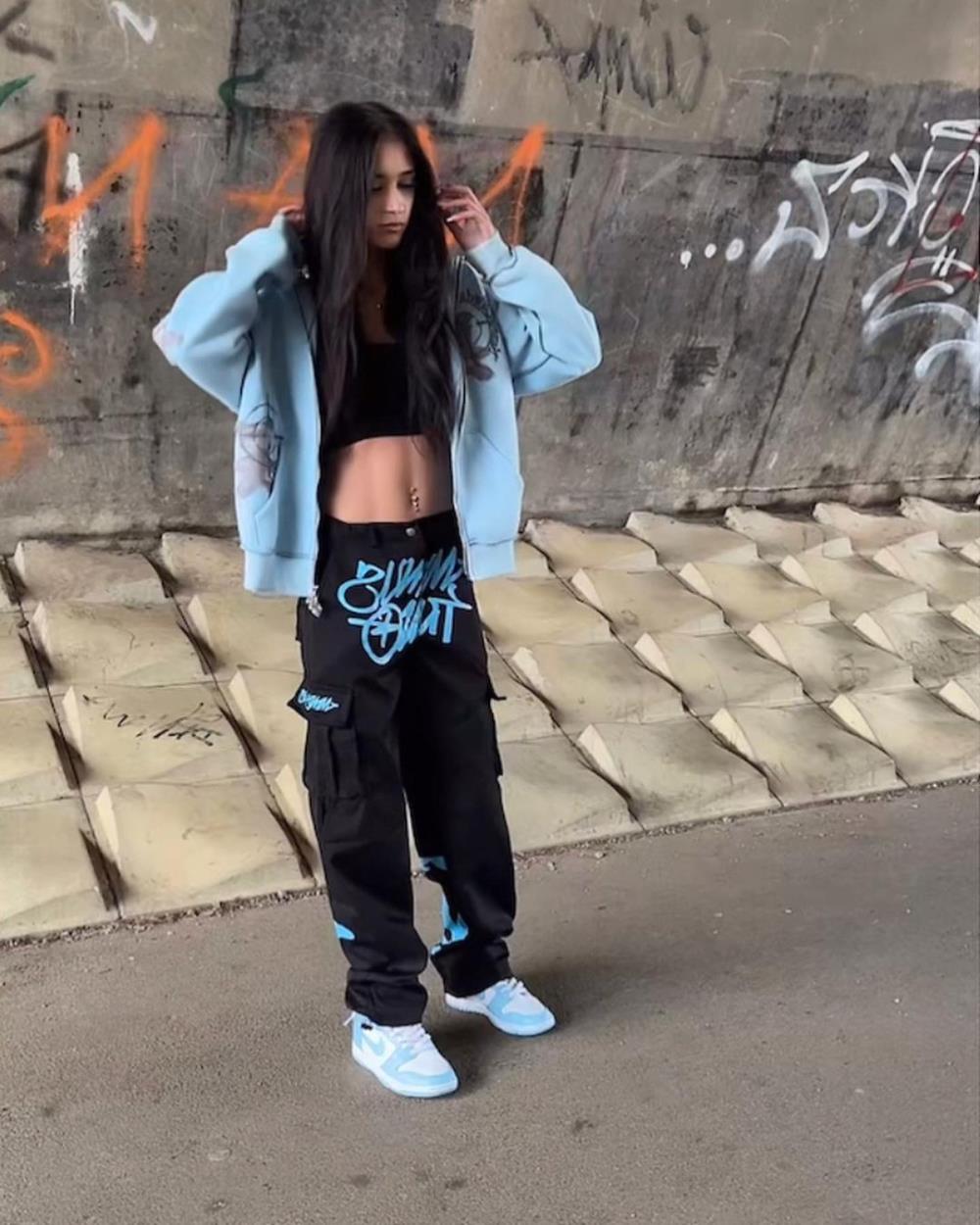 Dusty Blue Graff Cargos