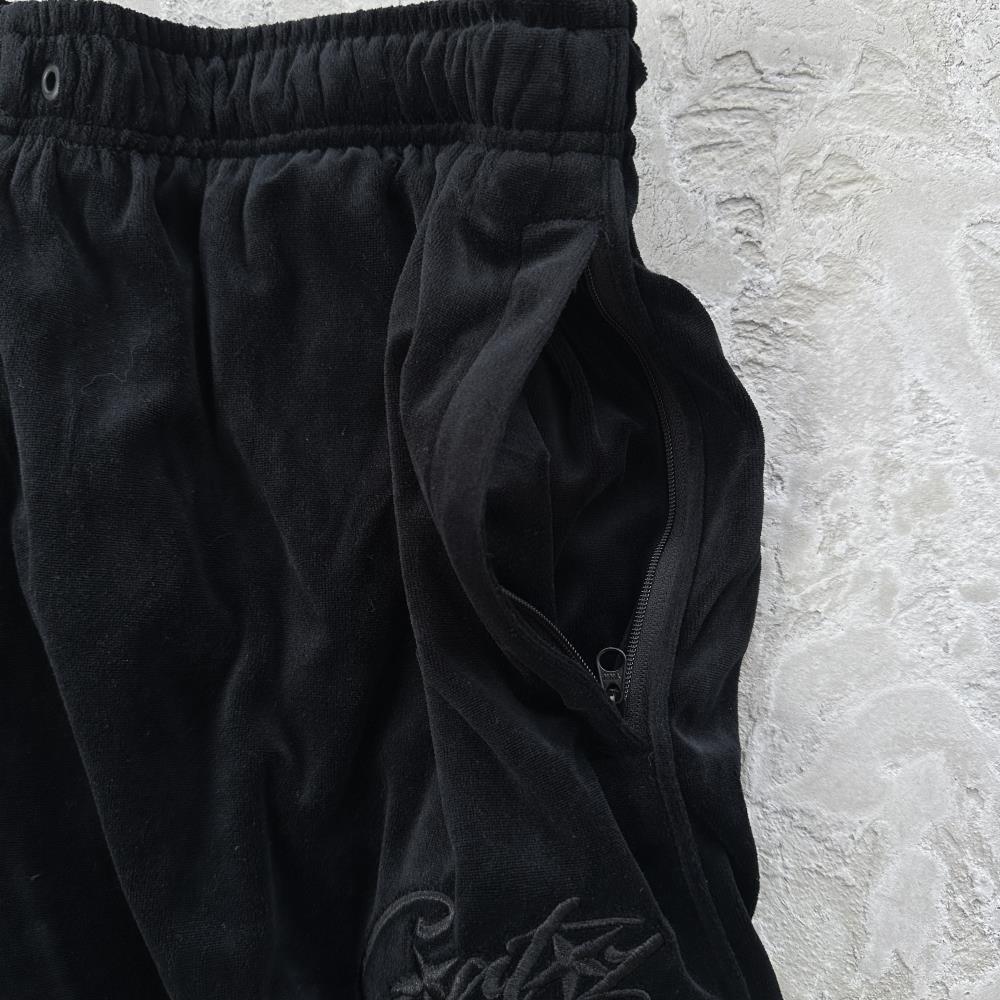 Velvet Track Set - black black