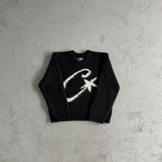 c star mohairknit sweater black