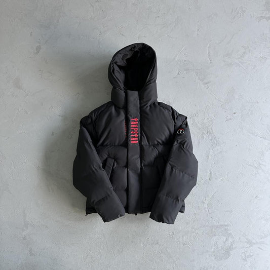 decoded 2022 hooded puffer-blackred