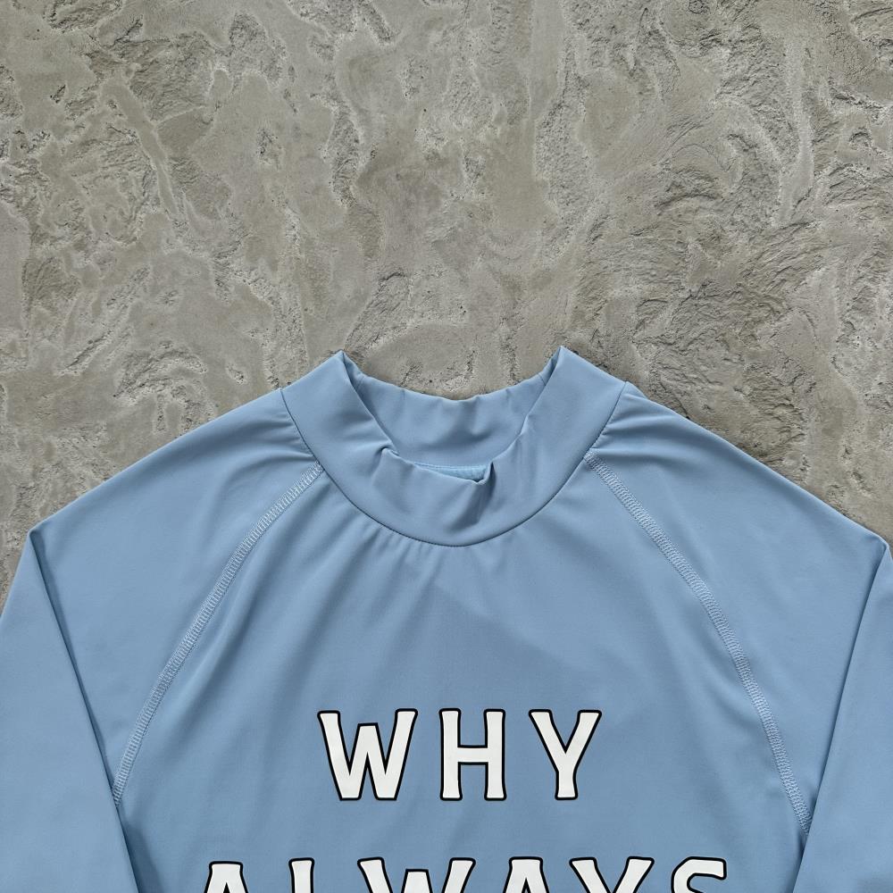 Why Always Me Compression Top 'Powder Blue'