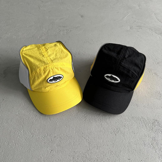 drawstring hat yellow