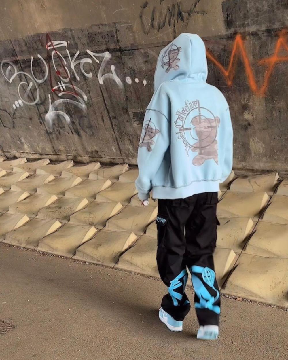Dusty Blue Graff Cargos