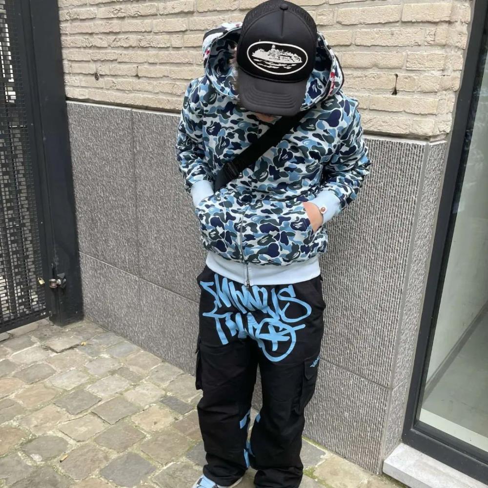 Dusty Blue Graff Cargos