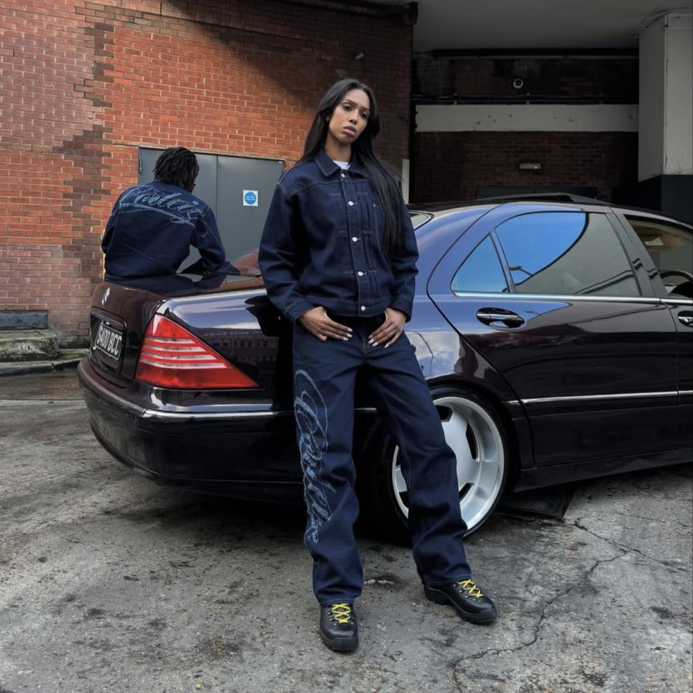 TYPE I FRAYED DENIM PANTS