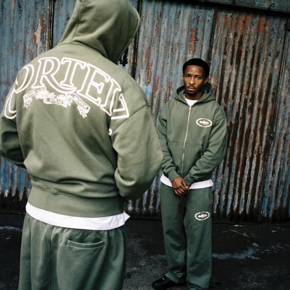 superior royale zip set-Army green
