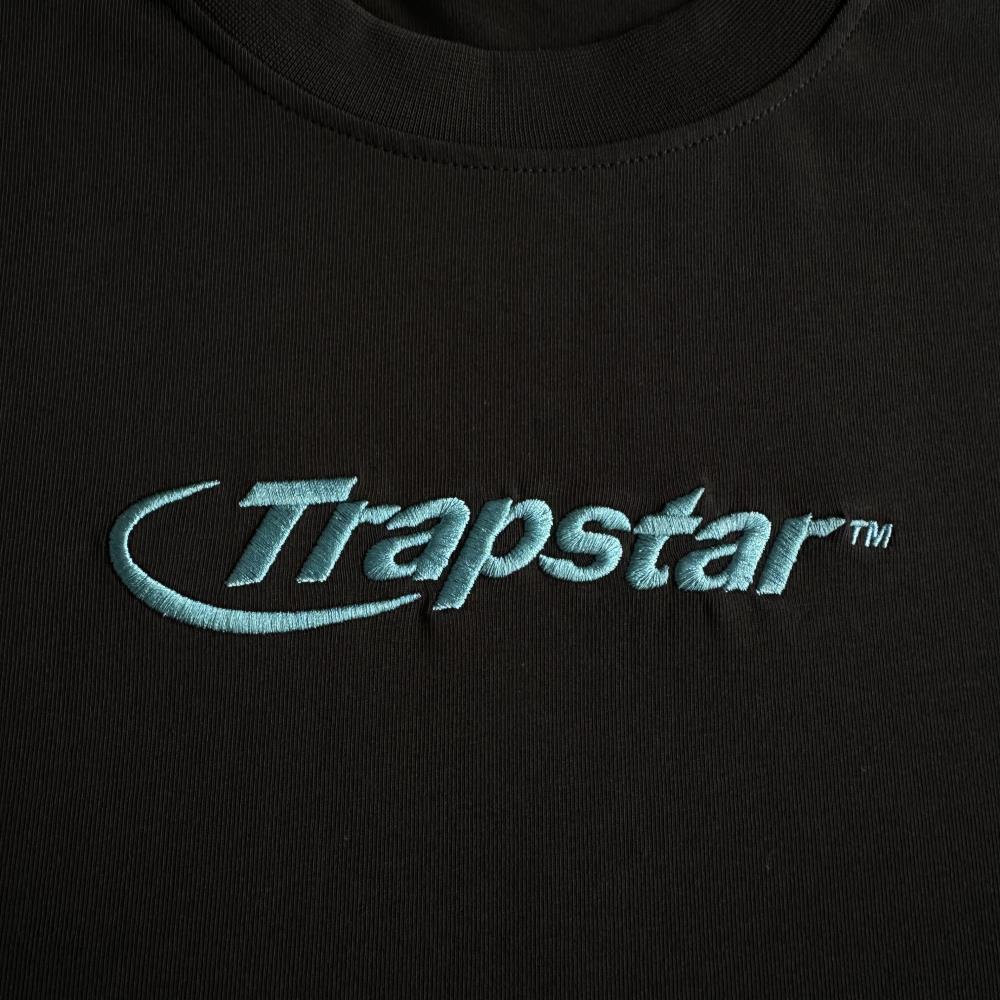 hyperdrive embroidered tee-blackturquoise