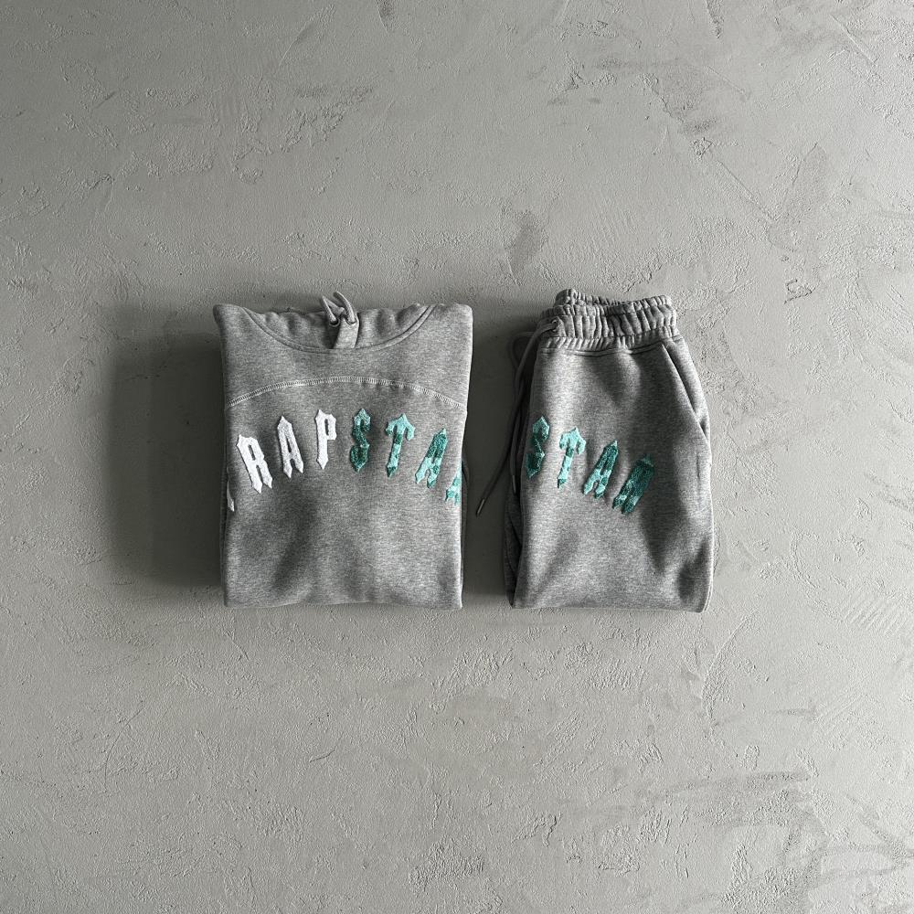 irongate chenille arch hoodie tracksuit Greysea blue