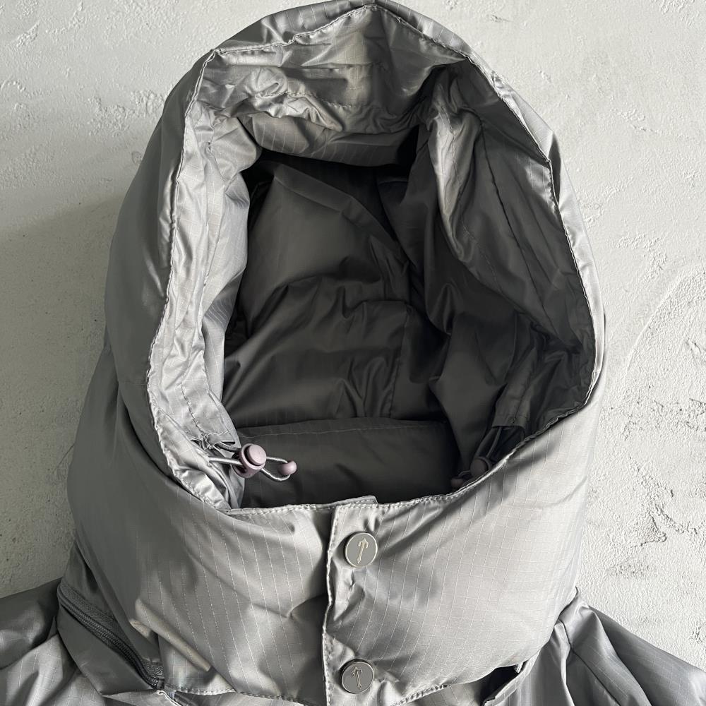 shooters detachable hooded puffer-grey