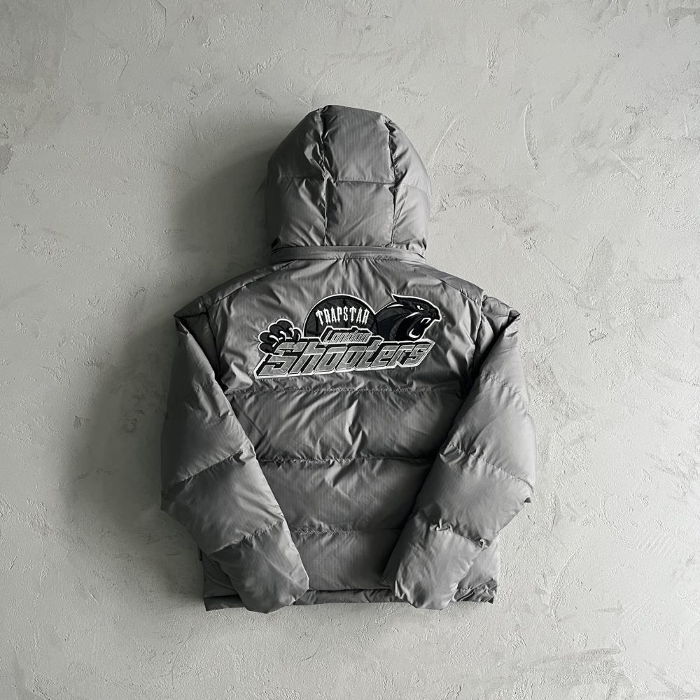 shooters detachable hooded puffer-grey