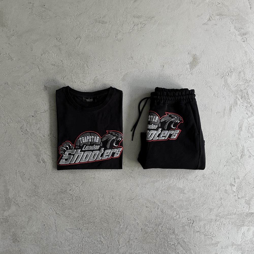shooters short set-black