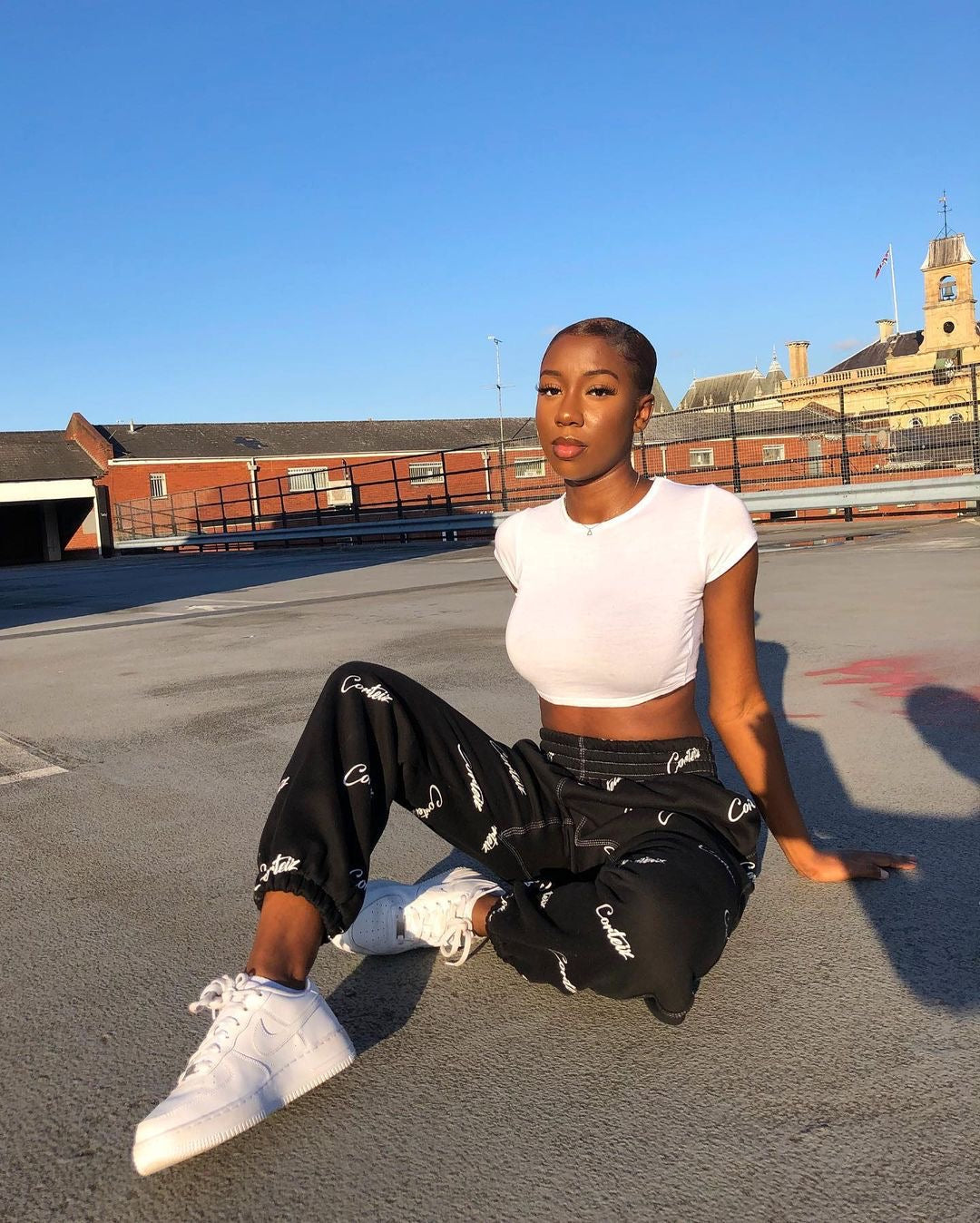 corteiz black joggers