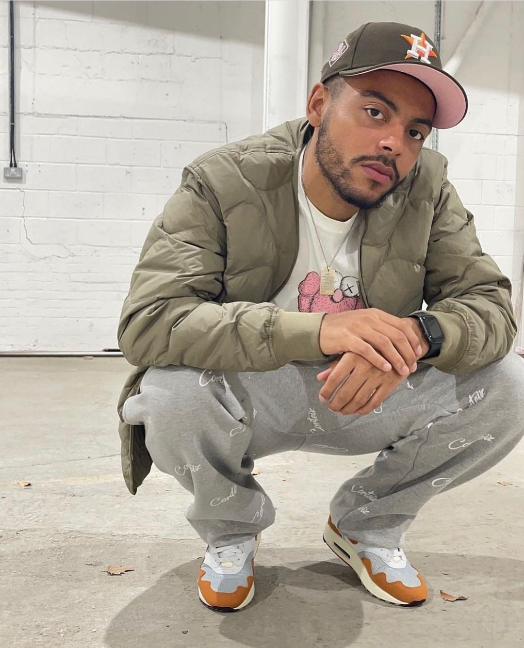 corteiz grey joggers