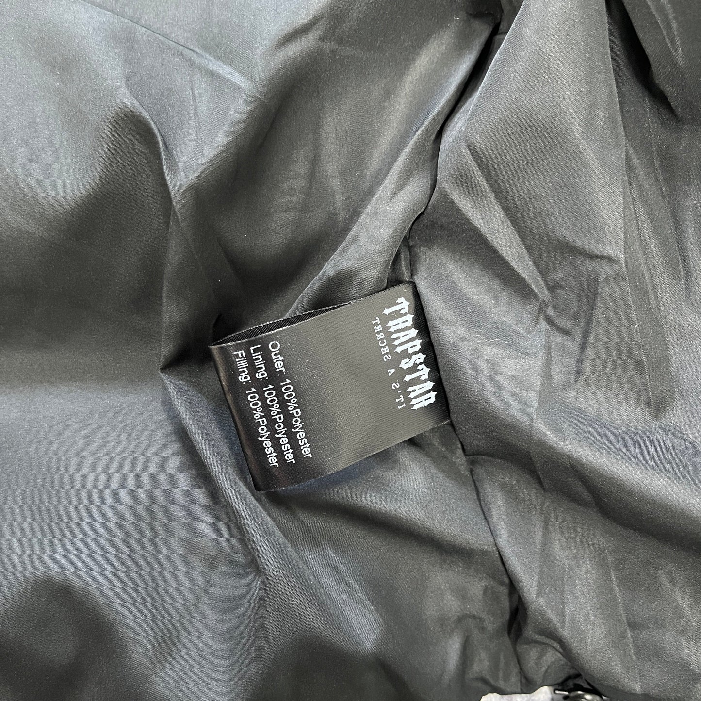 hyperdrive puffer jacket-tie dye black/grey