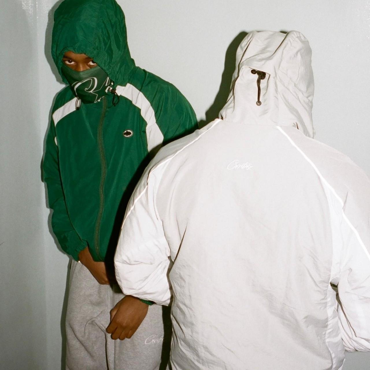 White and Green Jacket