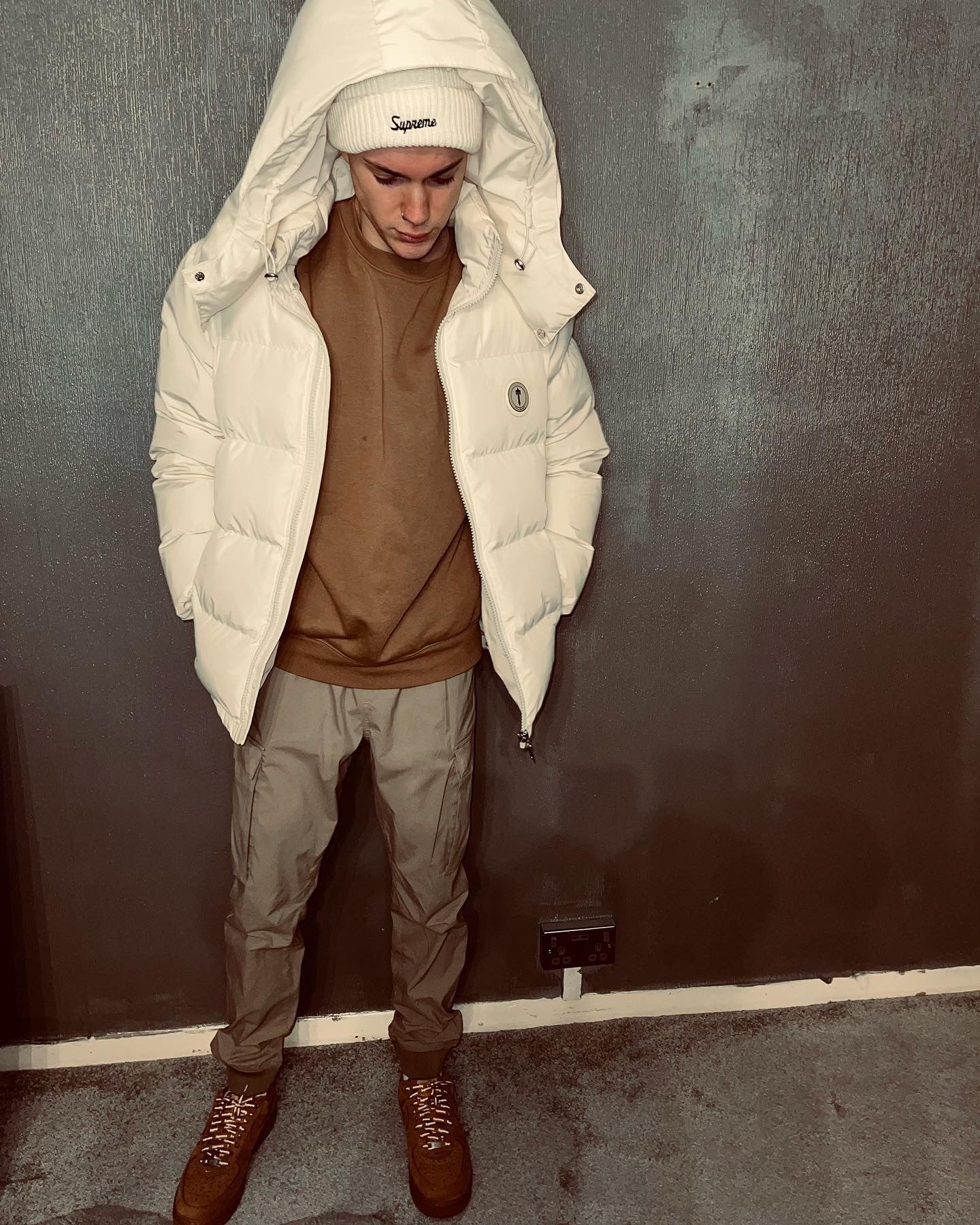 PUFFER JACKET-cream