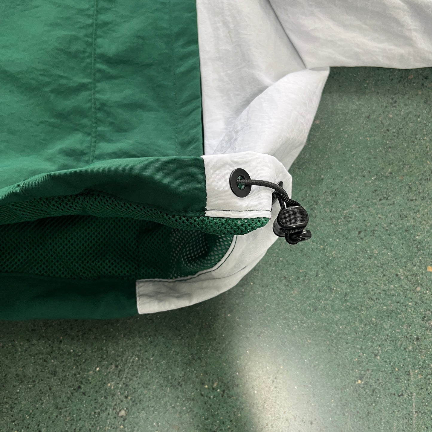 White and Green Jacket