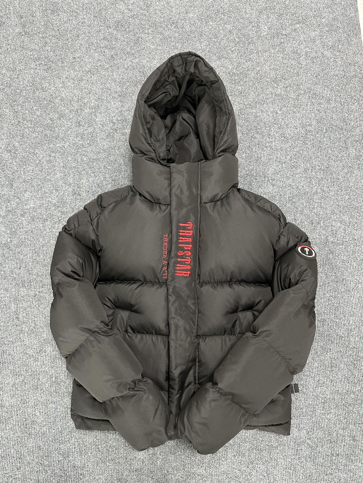 DECODED HOODED PUFFER 2.0 JACKET - RED