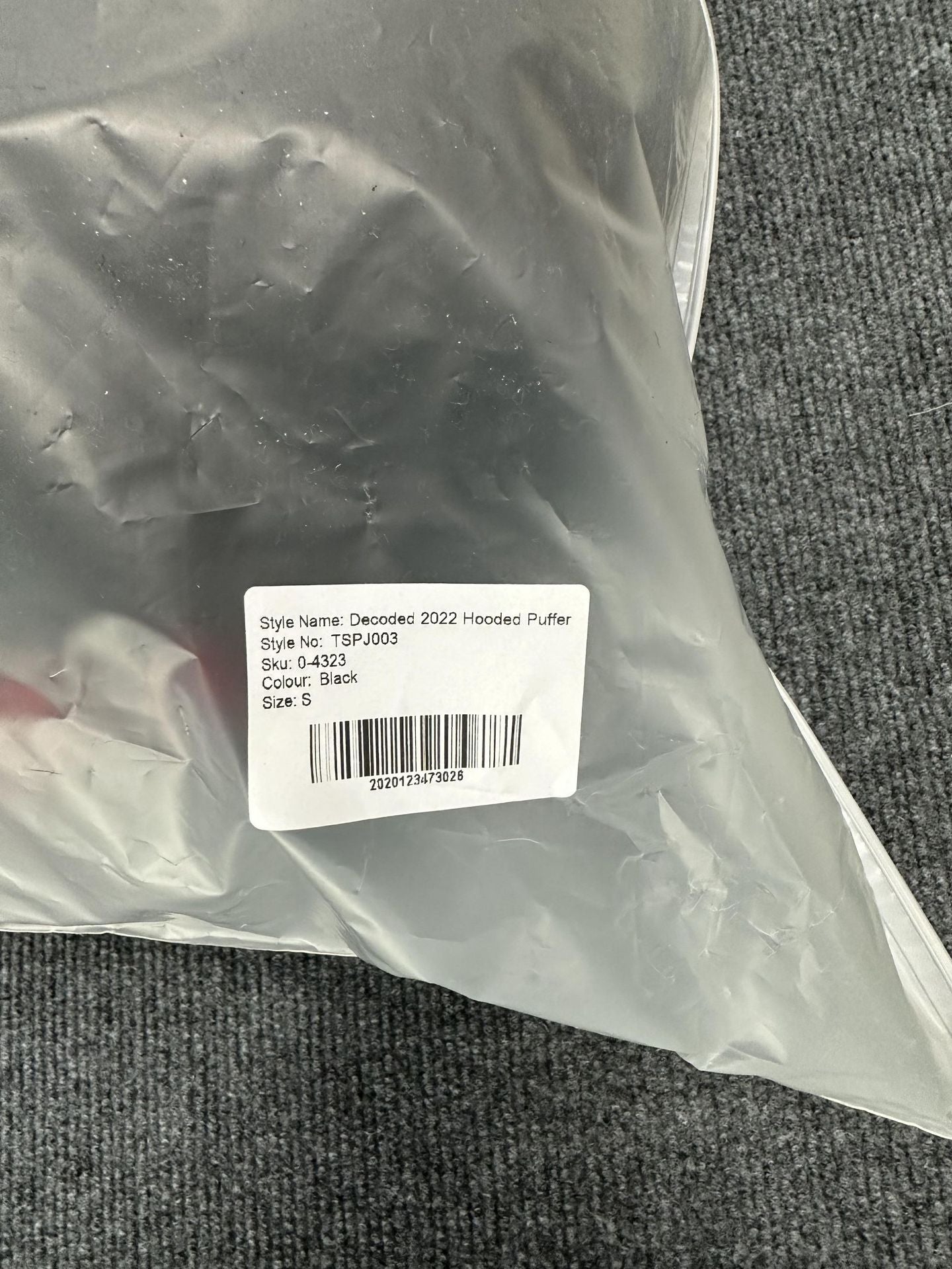 DECODED HOODED PUFFER 2.0 JACKET - RED