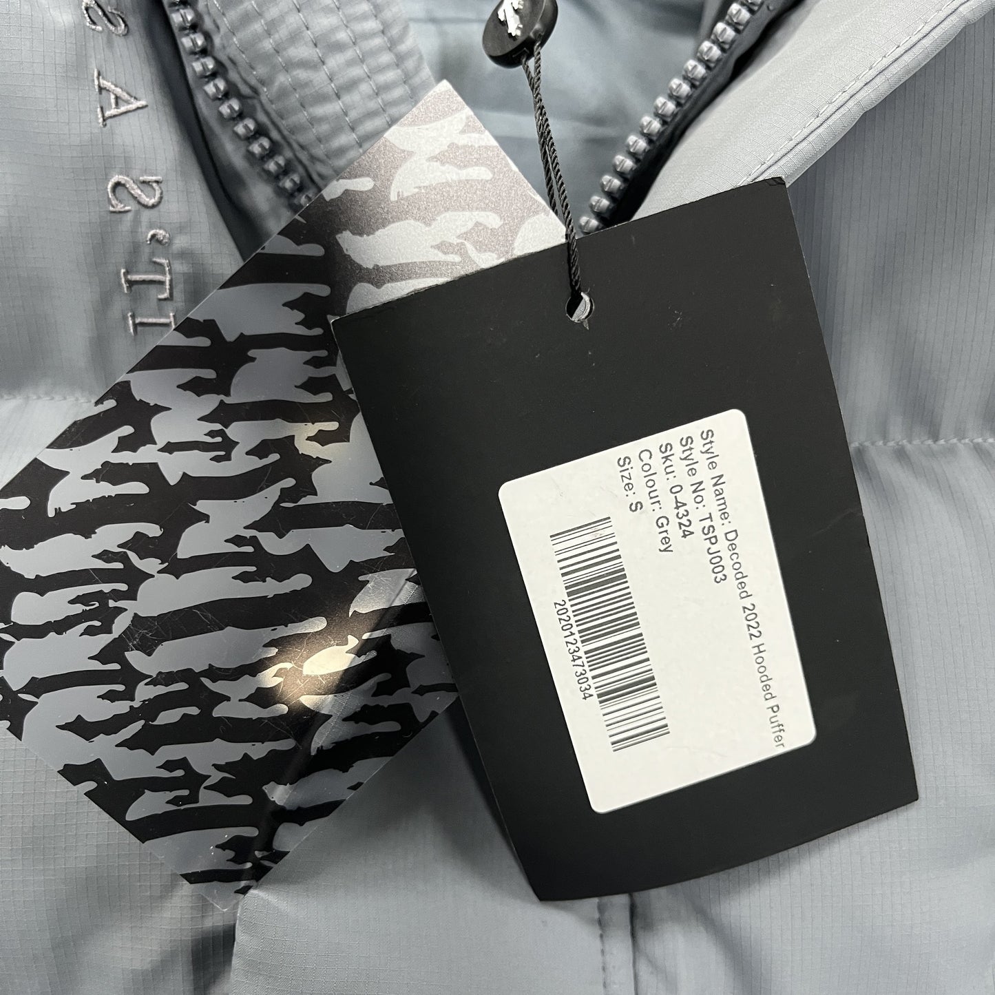 Decoded 2025 hooded puffer-GREY
