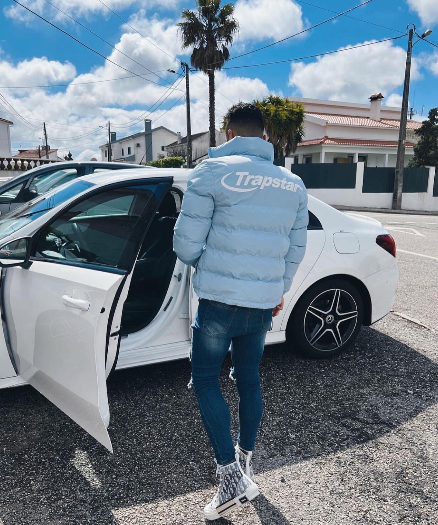 HYPERDRIVE PUFFER JACKET-ice blue