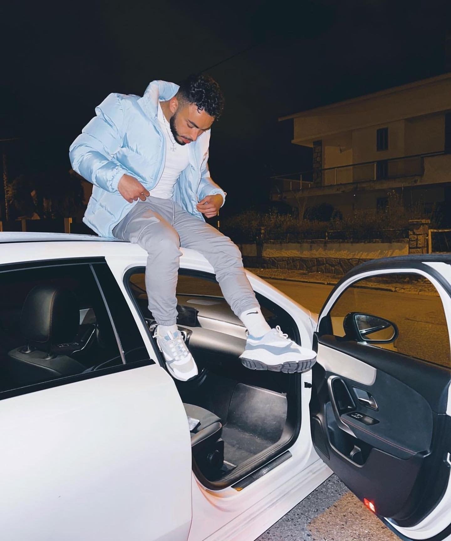 HYPERDRIVE PUFFER JACKET-ice blue