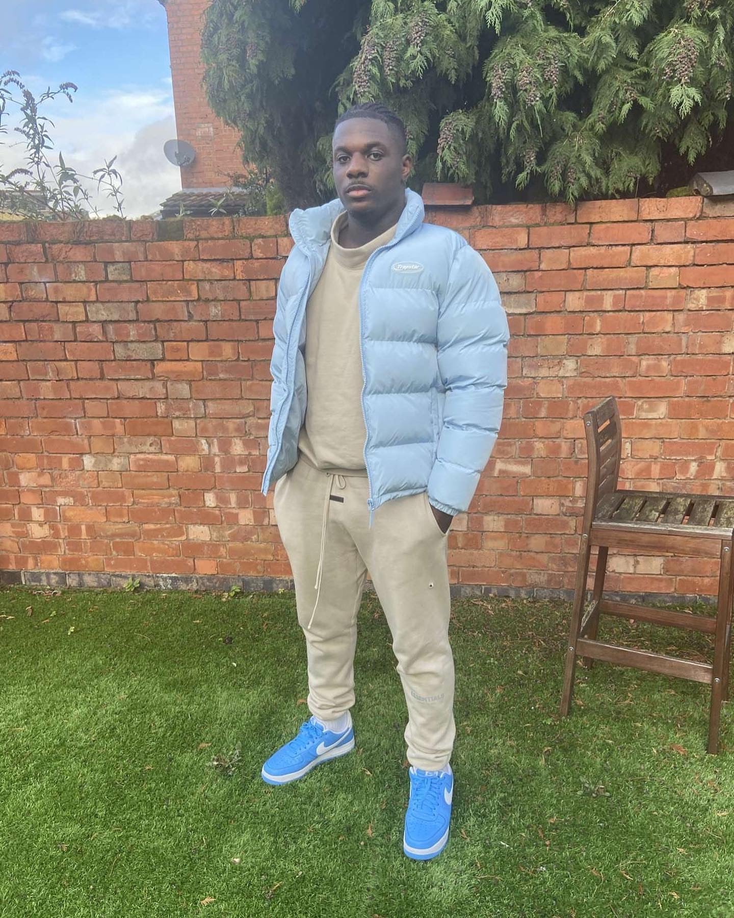 HYPERDRIVE PUFFER JACKET-ice blue
