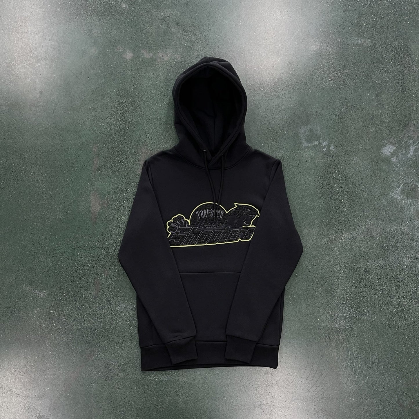SHOOTERS HOODED TRACKSUIT - BLACKLIME