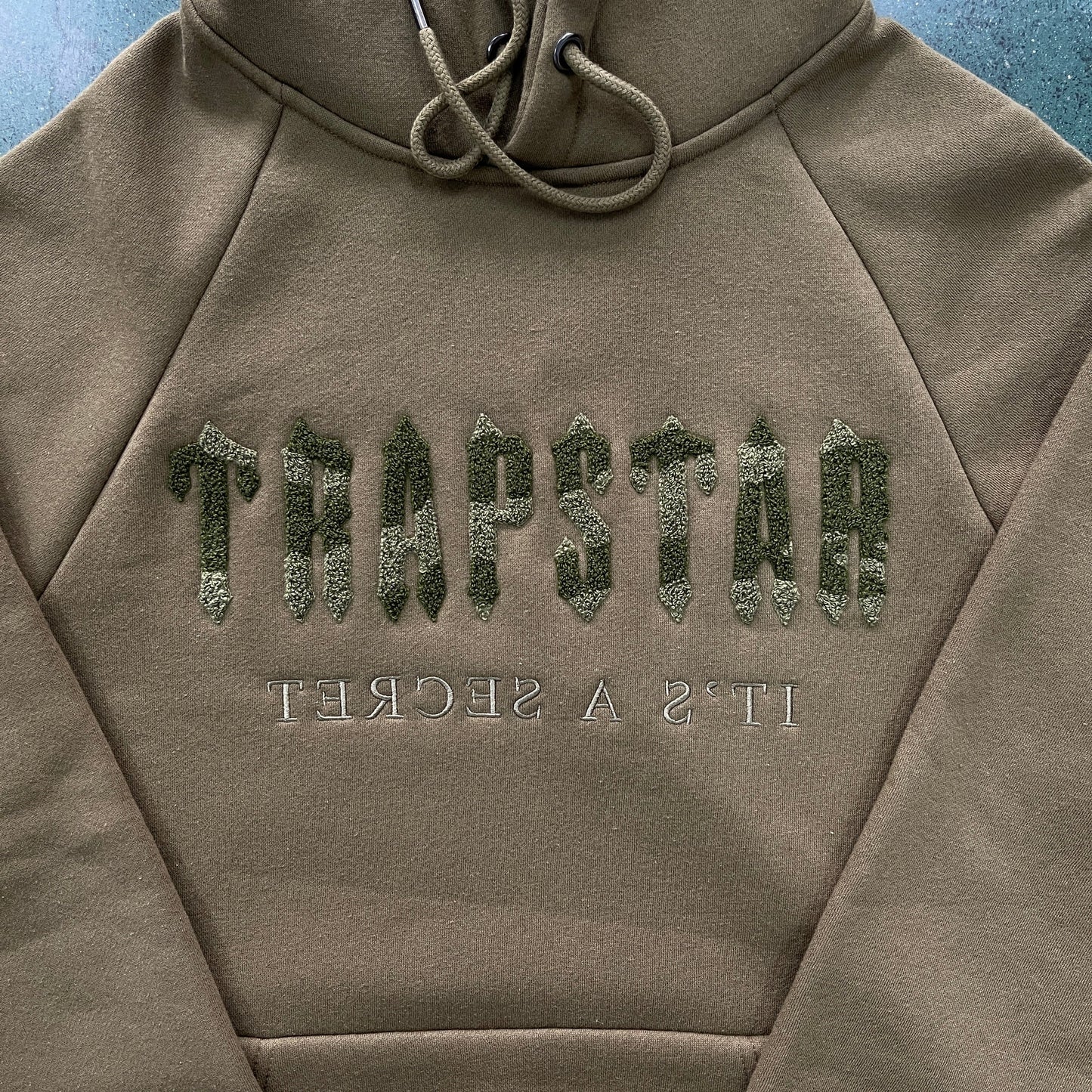 Decoding Chenille Sportswear - Army Green Embroidery