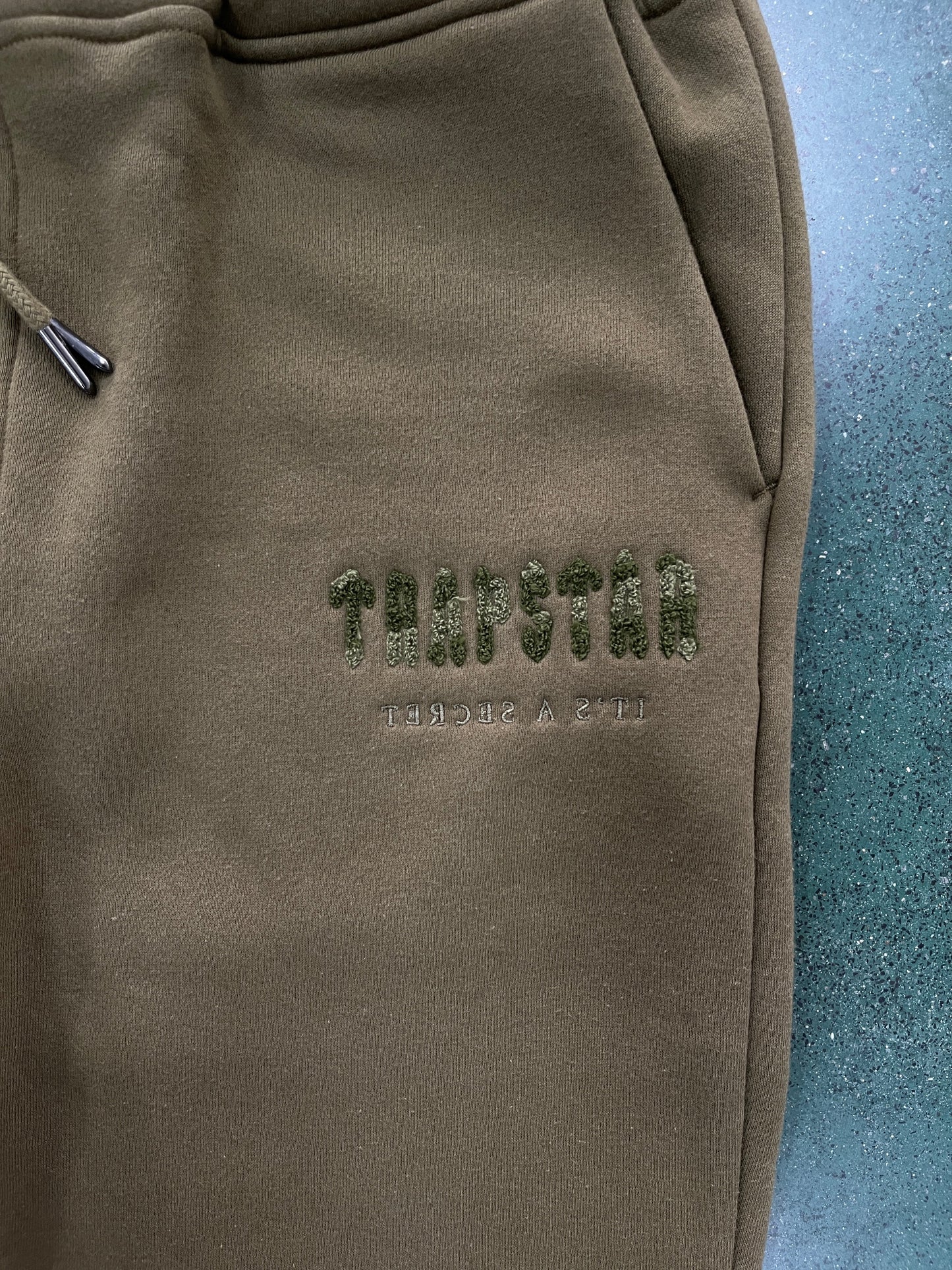 Decoding Chenille Sportswear - Army Green Embroidery