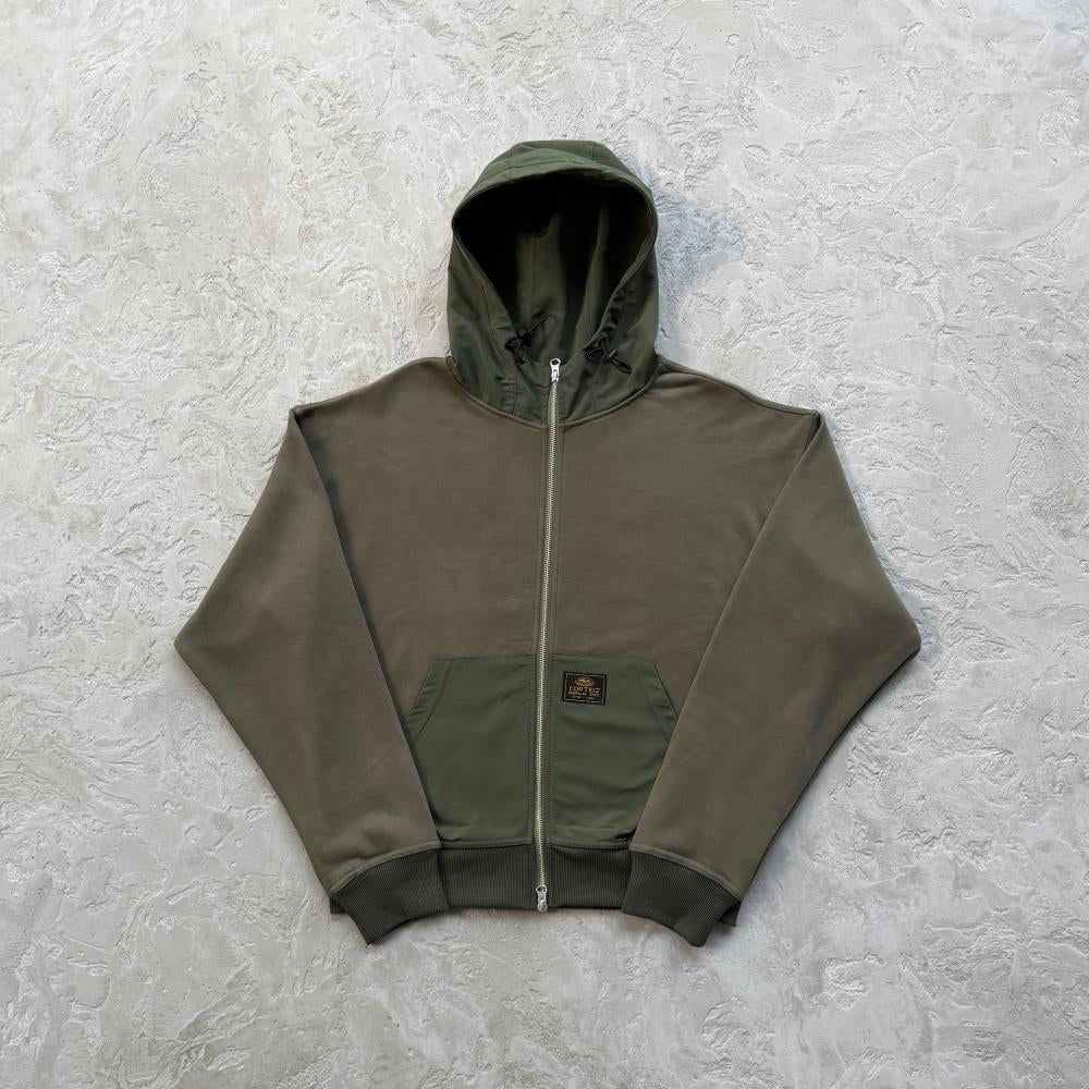 Guerillaz Ripstop Zip Hoodie -Olive