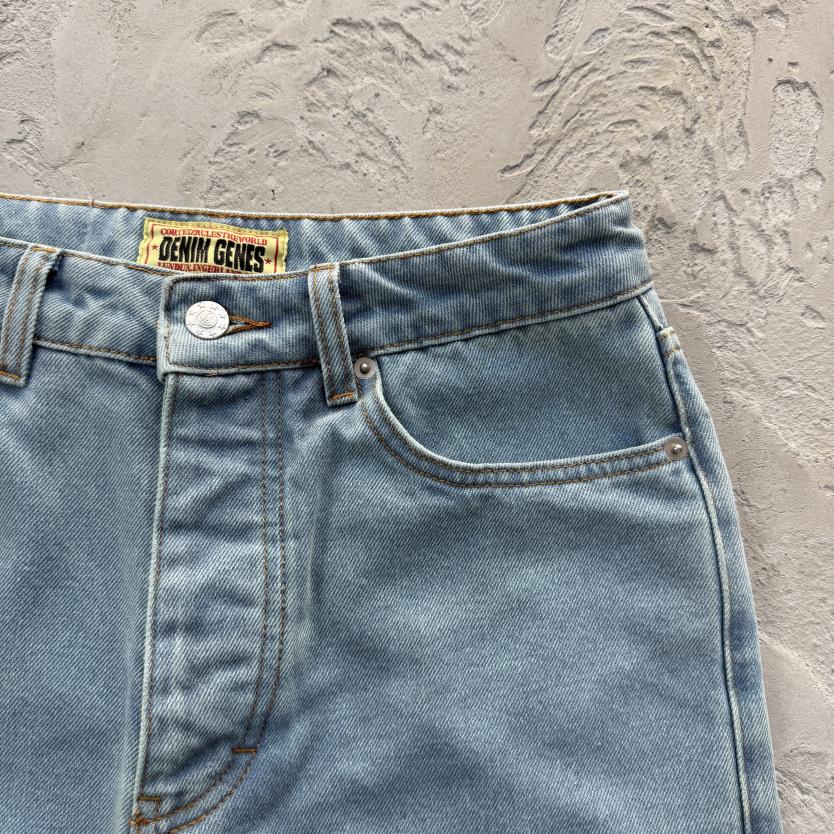 DUAL STRIPE BAGGY JEANS-blue