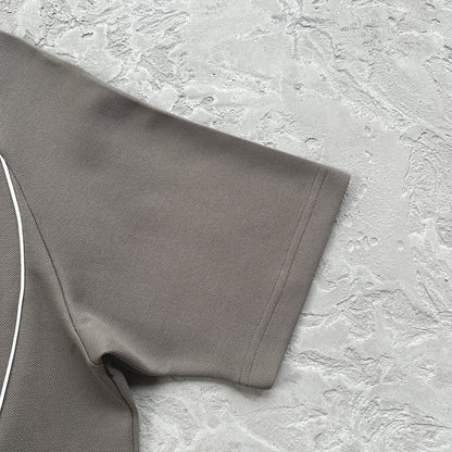 island pique polo set -grey