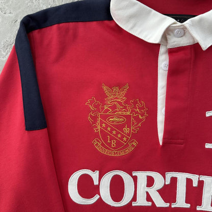 PANELED RUGBY [RED]