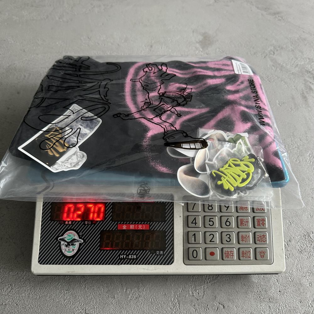 sy player tee -black