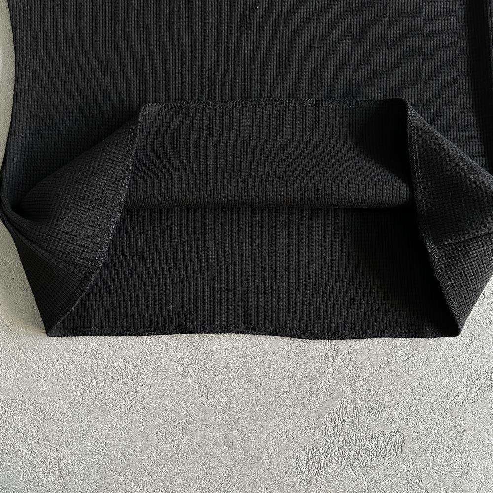 [Special Offer] Waffle Tiger Stars Long Sleeve-Black