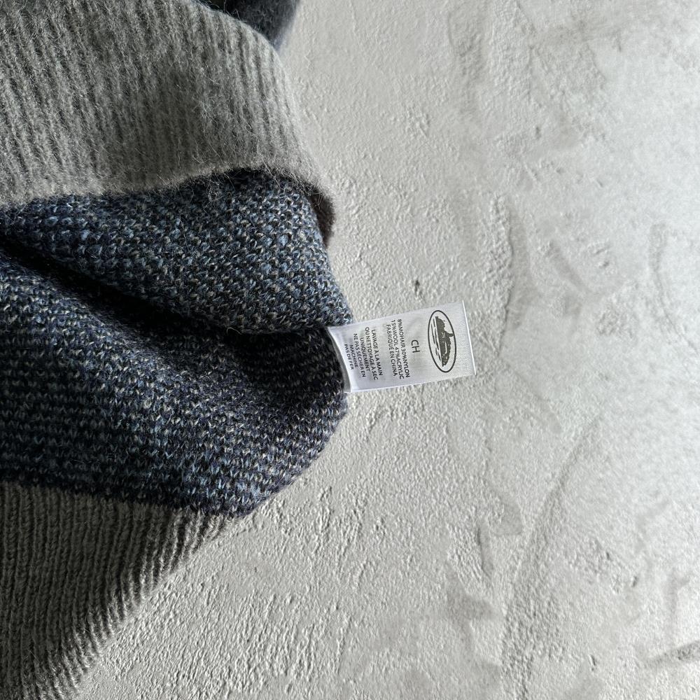 Mohair kmit sweater deep ocean camo