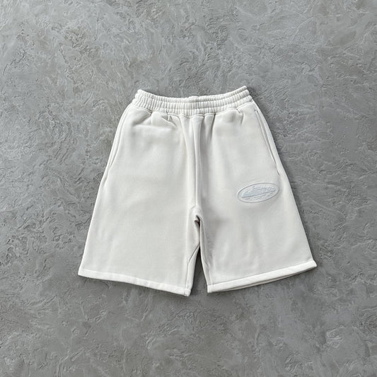 ISLAND PUFF PRINT SWEATSHORT [OFF WHITE]