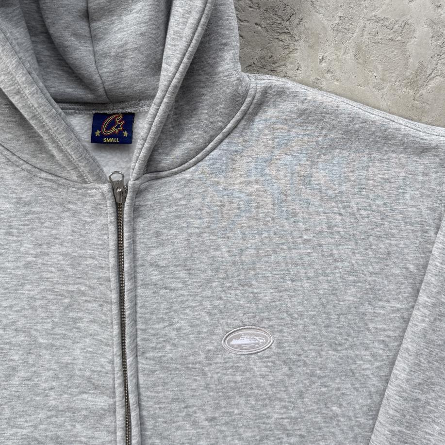 MINI ISLAND ZIP HOODIE -grey