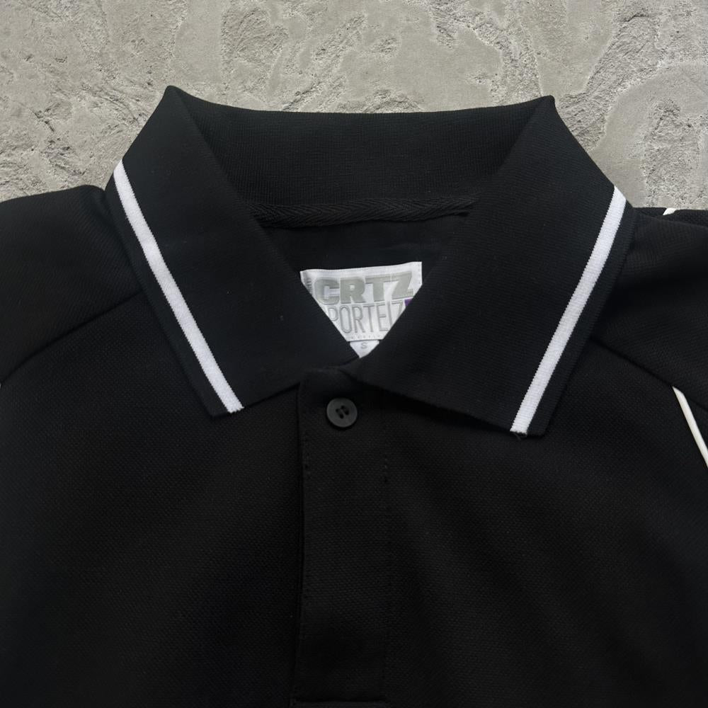 island pique polo set -black