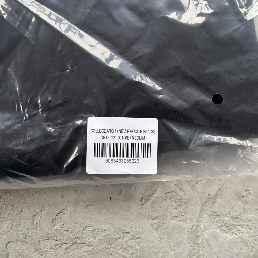 3M college knit zip hoodie-black