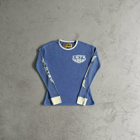 gasolina waffle washed long sleeves