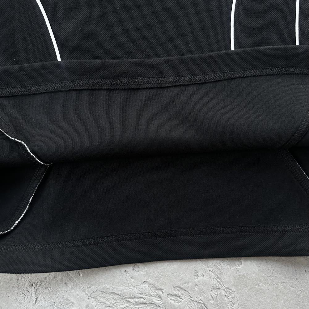 island pique polo set -black