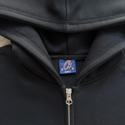 MINI ISLAND ZIP HOODIE -BLACK