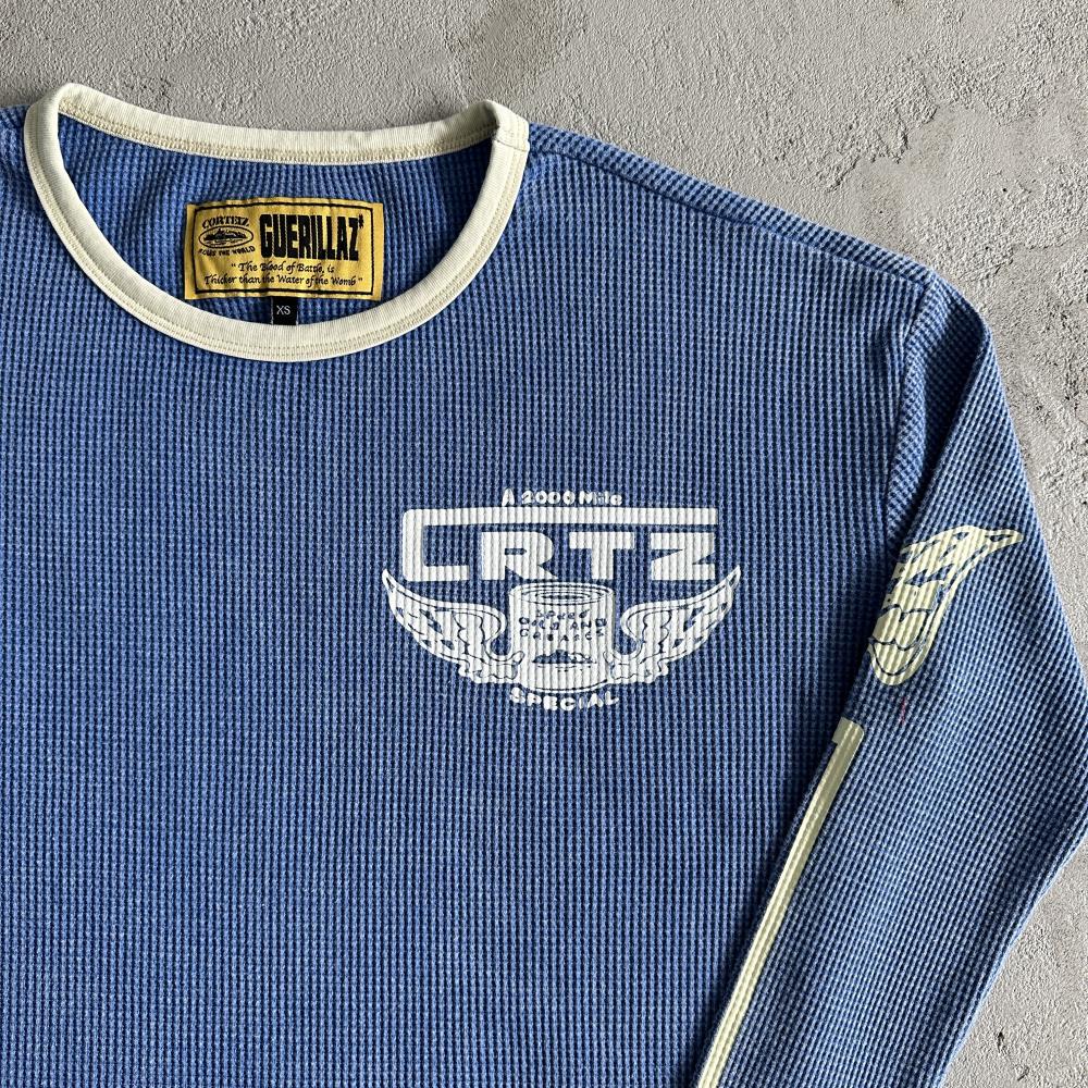gasolina waffle washed long sleeves
