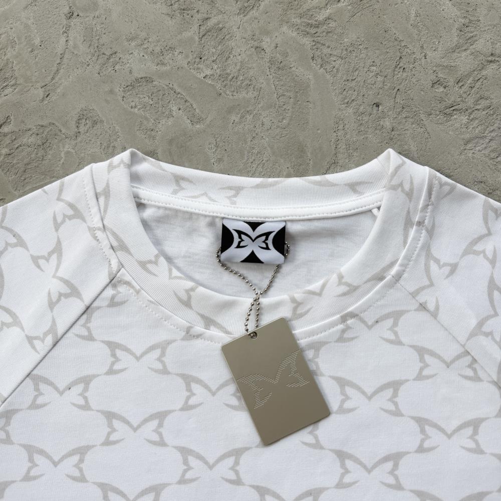 ME Butterfly printed short sleeves-white