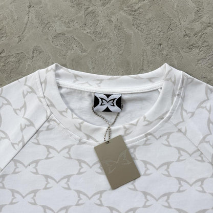 ME Butterfly printed short sleeves-white