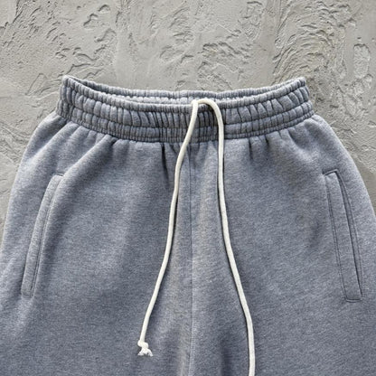 Lundun Stitch Zip Hoodie & STITCH OPEN HEM SWEATPANT-Heather Grey