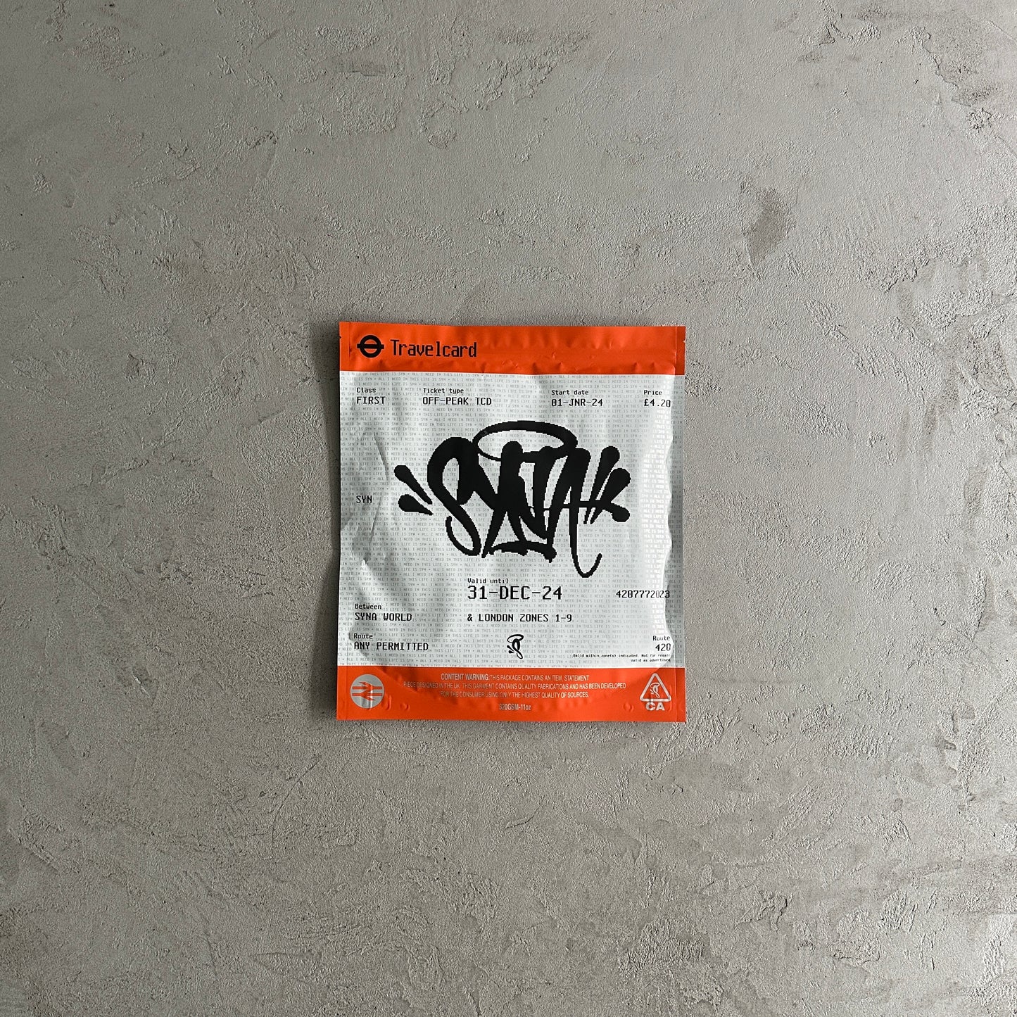 SY wages tee -black